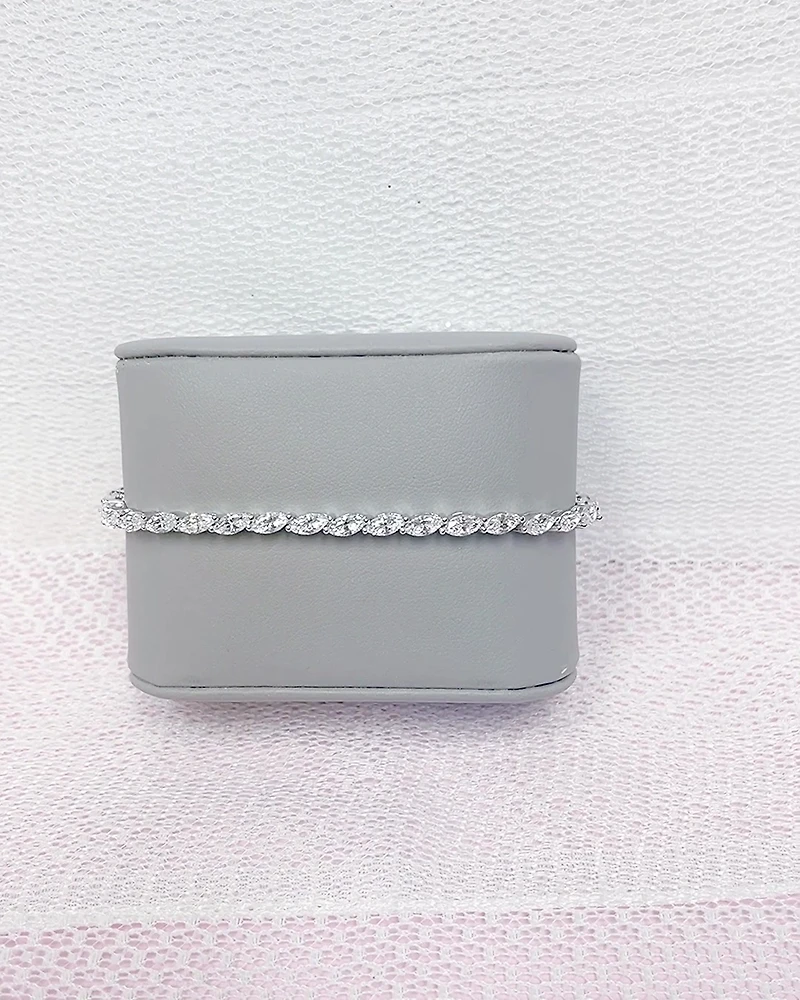 Sterling Silver Cubic Zirconia Tennis Bracelet 151079