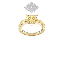 Gold Plated Sterling Silver Cubic Zirconia Butterfly Ring