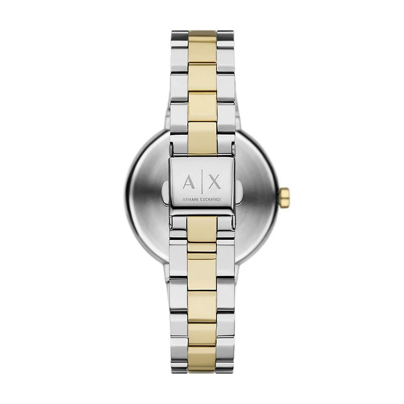 Armani Exchange Crystal Accent Two-Tone Green Dial 154682