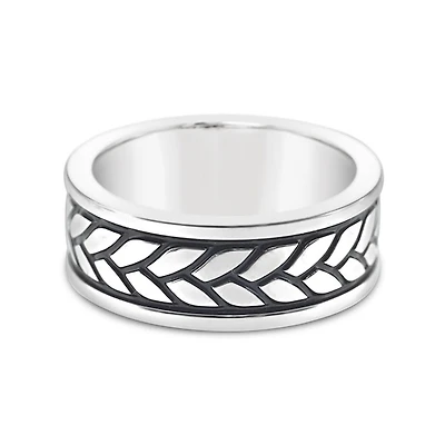 Men's Stainless Steel Silver Ring