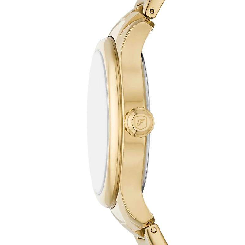 Fossil Gilmore Three-Hand Date Gold-Tone Stainless Steel Watch 155360