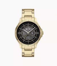 Armani Exchange Multifunction Gold-Tone Stainless Steel Watch 154686