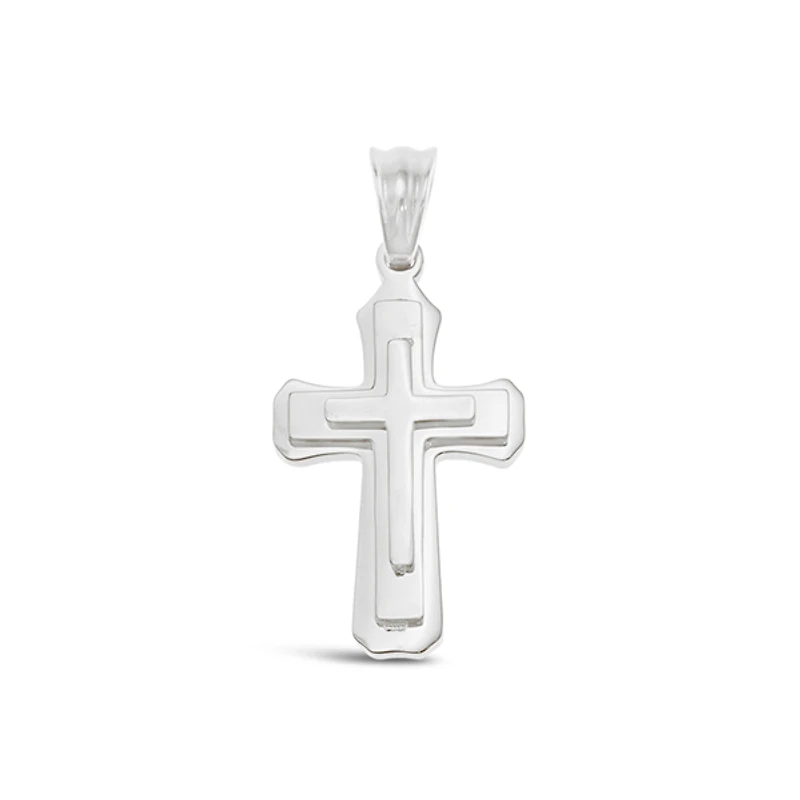 Stainless Steel Silver Cross Pendent 144106