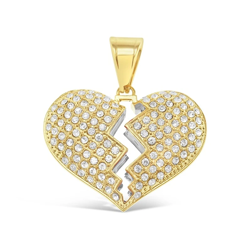 Stainless Steel Gold Heart Pendent 148751