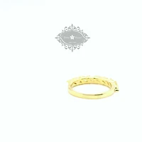 Gold Plated Sterling Silver Yellow Cubic Zirconia Ring