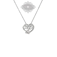 Sterling Silver Cubic Zirconia Mom Necklace