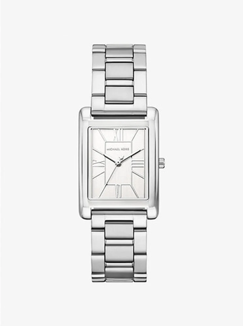 Michael Kors Essex Three-Hand Silver Stainless Steel Watch MK4906 154467