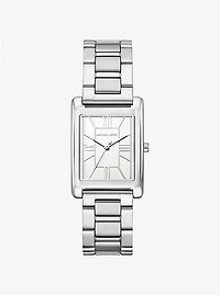 Michael Kors Essex Three-Hand Silver Stainless Steel Watch MK4906 154467