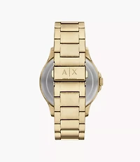 Armani Exchange Multifunction Gold-Tone Stainless Steel Watch 154686