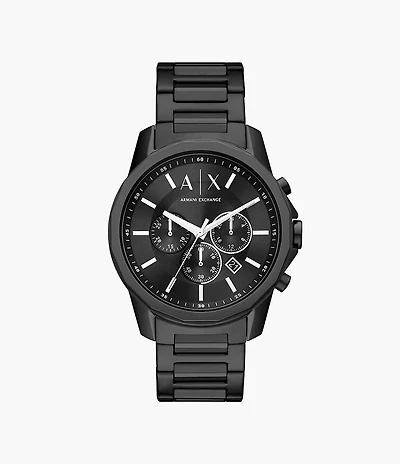 Armani Exchange Chronograph Black Stainless Steel Watch AX1722 154688