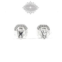 Bridal Silver Cubic Zirconia Clip-on Earrings
