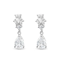 Bridal Silver Cubic Zirconia Earrings 155170