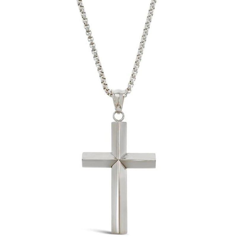 Stainless Steel Antique Cross Necklace 150156