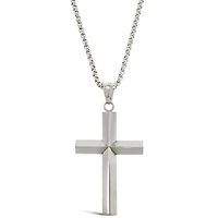 Stainless Steel Antique Cross Necklace 150156