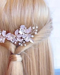Rosegold Flower Hair Clip 137587