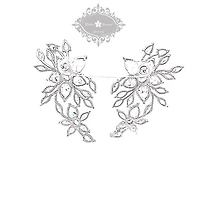 Bridal Flower Cubic Zirconia Earrings