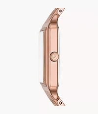 Fossil Raquel Three-Hand Date Rose Gold-Tone Stainless Steel Watch 155358