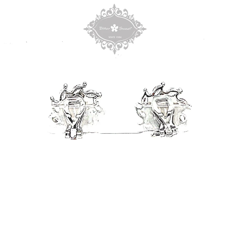 Bridal Silver Cubic Zirconia Clip-on Earrings 149309