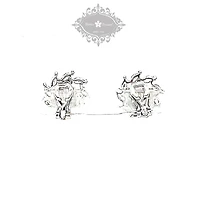 Bridal Silver Cubic Zirconia Clip-on Earrings 149309