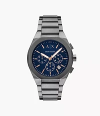 Armani Exchange Chronograph Gunmetal Stainless Steel Watch AX4182 154685