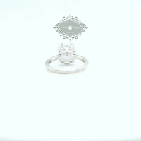 Sterling Silver Oval Cubic Zirconia Ring 155499