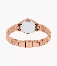 Fossil Gilmore Three-Hand Rose Gold-Tone Stainless Steel Watch 155362