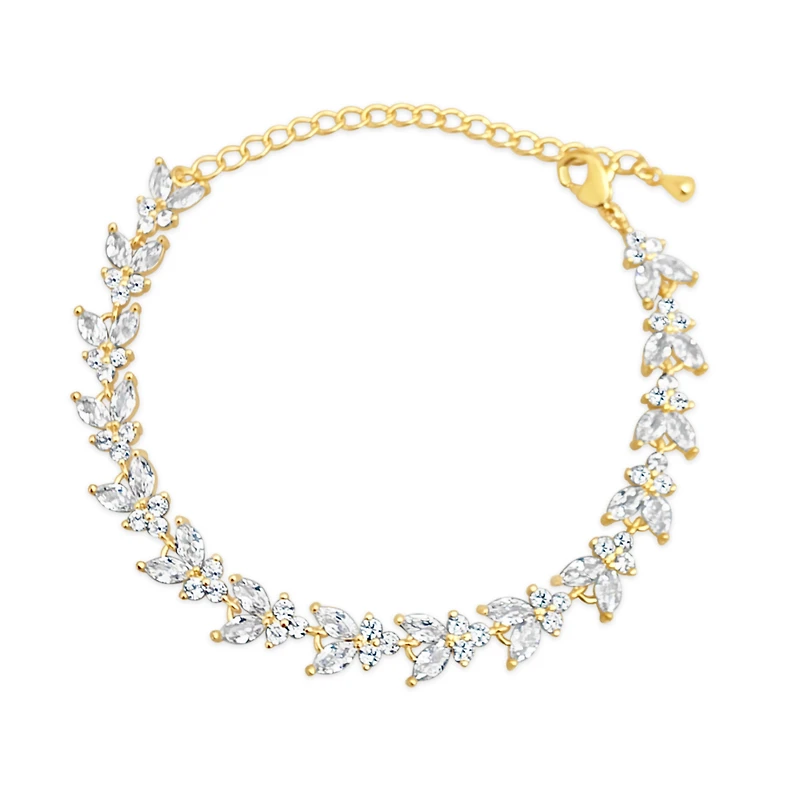 Bridal Gold Cubic Zirconia Bracelet 137425