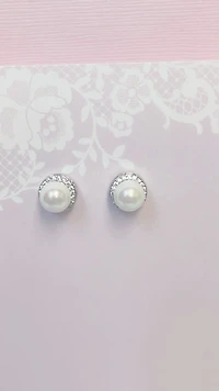 Bridal Silver Cubic Zirconia Earrings 149304