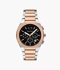 Armani Exchange Chronograph Two-Tone Stainless Steel Watch AX4181 153824