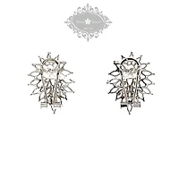 Bridal Sliver Cubic Zirconia Stud Earrings 139550
