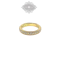 Gold Plated Sterling Silver Cubic Zirconia Ring