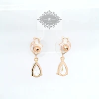 Bridal  Rose Gold  Cubic Zirconia Earrings 155172