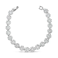 Bridal Silver Cubic Zirconia Bracelet 125953