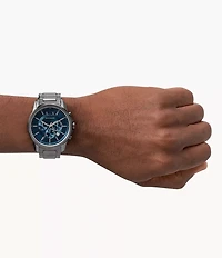 Armani Exchange Chronograph Gunmetal Stainless Steel Watch 154687