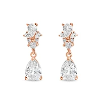 Bridal  Rose Gold  Cubic Zirconia Earrings 155172