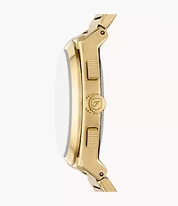 Fossil Everett Chronograph Gold-Tone Stainless Steel Watch FS6119 154458