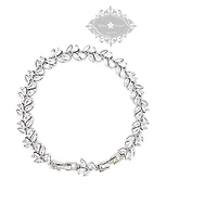 Bridal Cubic Zirconia Silver Bracelet 145887