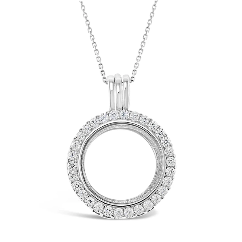 Sterling Silver Cubic Zirconia Necklace 130700