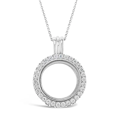 Sterling Silver Cubic Zirconia Necklace 130700