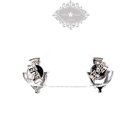 Sterling Silver Cubic Zirconia Heart Earrings 148603