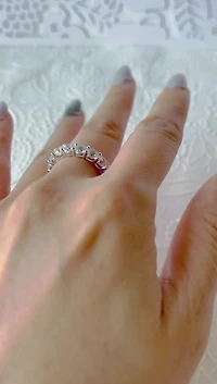 Sterling Silver Cubic Zirconia Ring