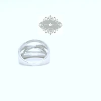 Sterling Silver Multiline Cubic Zirconia Ring 155010