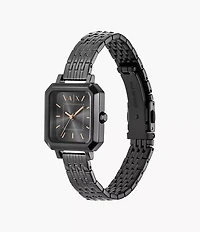 Armani Exchange Three-Hand Gunmetal Stainless Steel Watch 155349