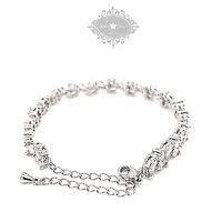 Bridal Silver Cubic Zirconia Bracelet 142899