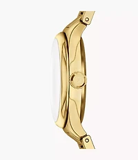 Fossil Gilmore Three-Hand Gold-Tone Stainless Steel Watch 155361