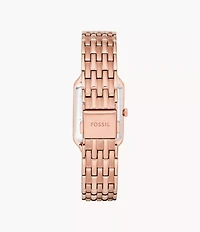 Fossil Raquel Three-Hand Date Rose Gold-Tone Stainless Steel Watch 155358