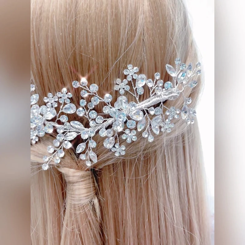 Bridal Flower Wire Hairclip 146379