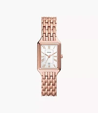 Fossil Raquel Three-Hand Date Rose Gold-Tone Stainless Steel Watch 155358