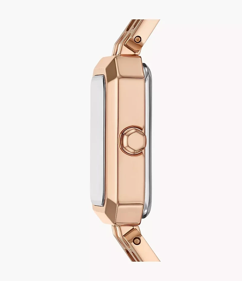 Armani Exchange Two-Hand Rose Gold-Tone Stainless Steel Watch 155350