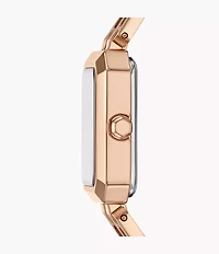 Armani Exchange Two-Hand Rose Gold-Tone Stainless Steel Watch 155350